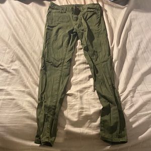 American Eagle forest green flex jeans